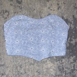 Blue tube top, fits like a S/M